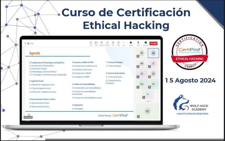 Evidencia visual de Ethical Hacking